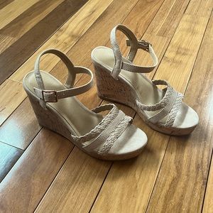 TIME&TRU Never worn cork wedges! Great condition!